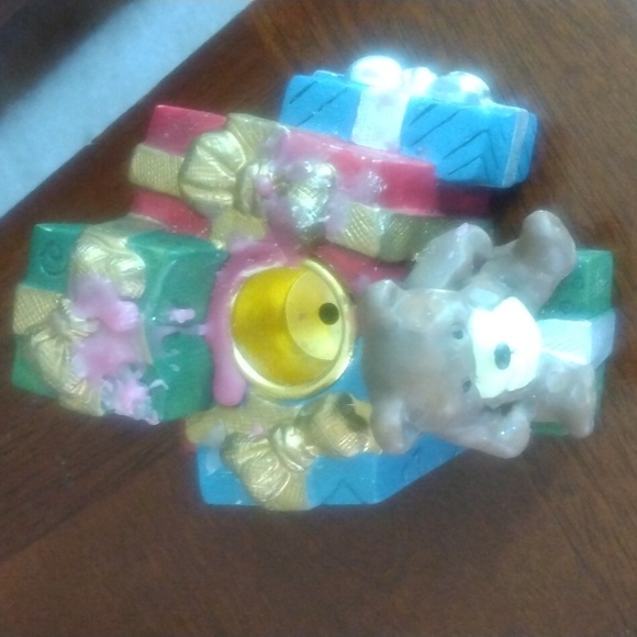 Bear Candle Holder With Santa Candle, Christmas Decor - Picture 9 of 10